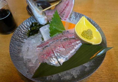 アジの刺身 アジ,刺身,新鮮の写真素材