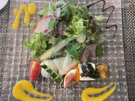 高級サラダ 高級サラダ サラダ,野菜,ランチの写真素材