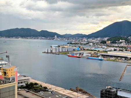 北九州市小倉北区の朝の風景 北九州市小倉北区の朝の風景 北九州市,小倉北区,福岡県の写真素材