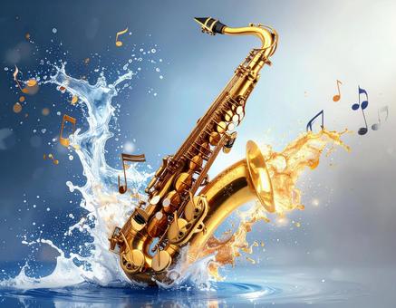 響きの中のサックス 響きの中のサックスの写真