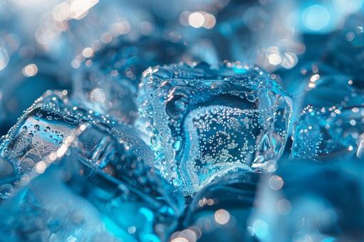 夏を感じるクールな氷の質感 夏を感じるクールな氷の質感の写真