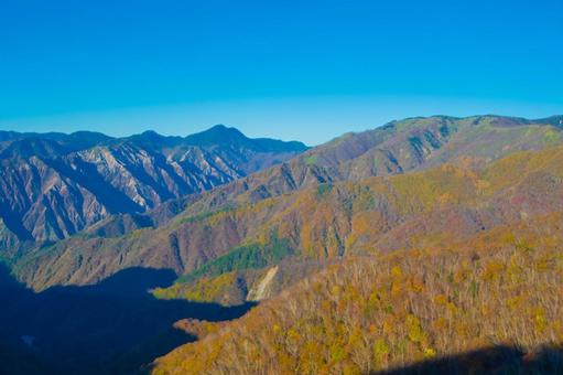 ภูเขา, ภูเขา, มรกต, สีในฤดูใบไม้ร่วง, JPG