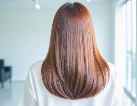 艶のあるストレートヘア 艶のあるストレートヘアの写真