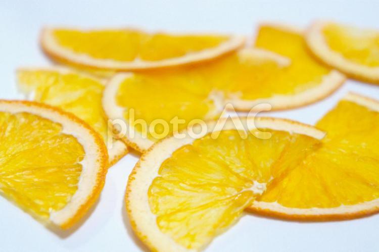 ドライフルーツの輪切りのオレンジ オレンジ,みかん,ドライフルーツの写真素材