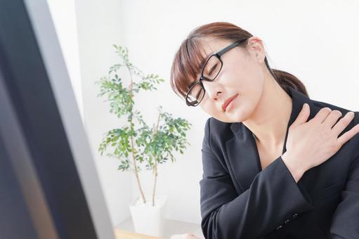 ライフスタイル 疲労,警告,残業の写真素材