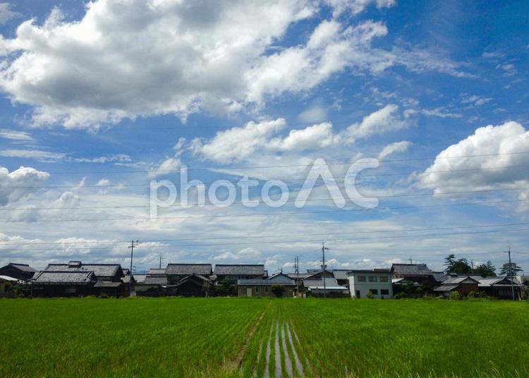 田舎の風景 田舎,自然,空の写真素材