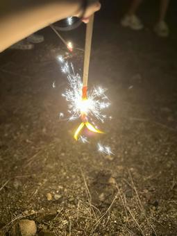 手持ち花火 夜,花火,手持ち花火の写真素材