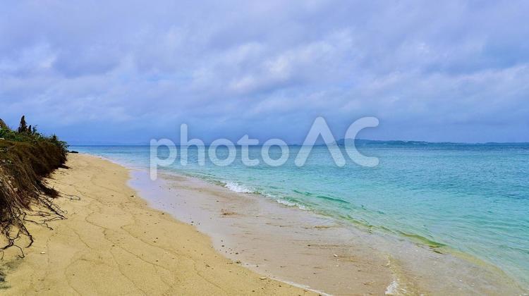 沖縄県うるま市津堅島のヤジリ浜 ヤジリ浜,浜,海の写真素材
