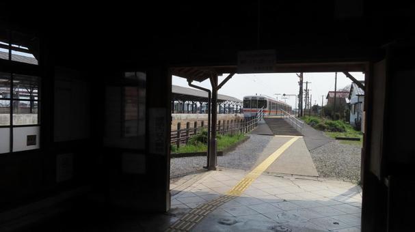 美濃赤坂駅　東海道本線　支線　JR東海 美濃赤坂駅,jr東海,jr貨物の写真素材