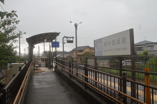 JR高山本線、婦中鵜坂駅、入口 JR高山本線、婦中鵜坂駅、入口 jr,jr西日本,高山本線の写真素材