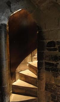 ヨーロッパの石階段 ヨーロッパの石階段の写真