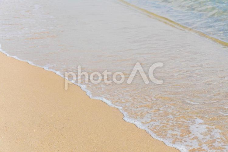 砂浜の美しい波 海,砂浜,波打ち際の写真素材