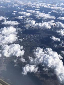 上からの空 上からの空の写真
