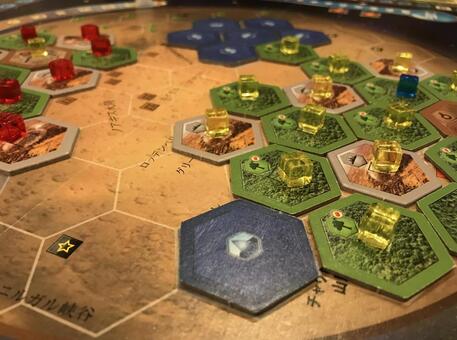 ヘックス広がる惑星開拓 ボードゲーム,ヘックス,惑星の写真素材