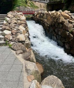 有馬川 有馬川 有馬川,川,有馬温泉街の写真素材
