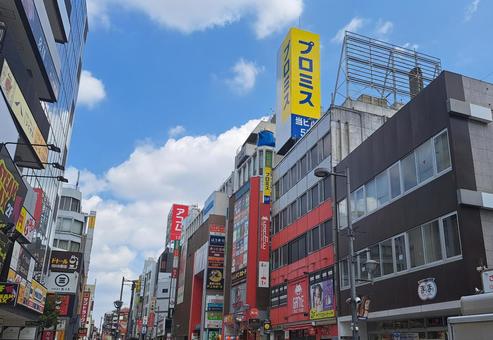 Photo, omiya ginza street, omiya station east exit, shopping street, 