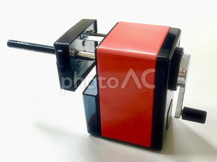 鉛筆削り（手動式）2 鉛筆削り,エンピツ削り,鉛筆けずりの写真素材