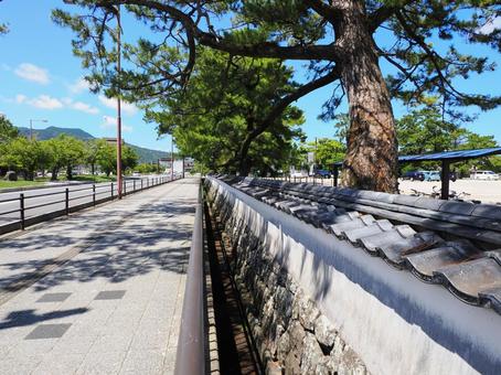 萩明倫学舎前の道 萩明倫学舎前の道 小学校,萩,校舎の写真素材