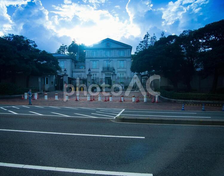 警備員の居る施設1 東京,施設,警備員の写真素材