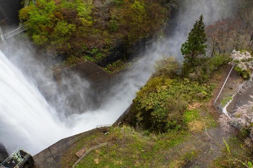 大倉ダムの放水⑷ 大倉ダムの放水⑷ ダム,大倉ダム,放水の写真素材