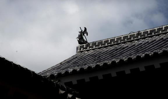 お城のしゃちほこ お城のしゃちほこ 城,しゃちほこ,天守の写真素材