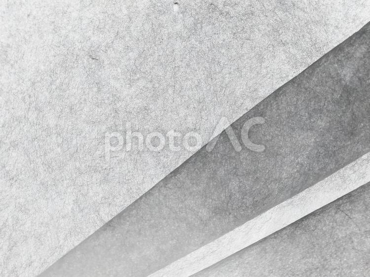 和紙　斜めに帯を重ねたモノクロ 和紙,紙,背景の写真素材