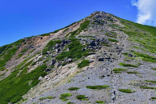乗鞍富士見岳と登山客 乗鞍富士見岳と登山客 富士見岳,乗鞍,登山客の写真素材