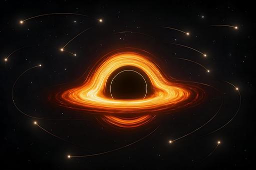 光渦のブラックホール 光渦のブラックホールの写真