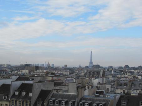 フランス、世界遺産、パリ、中心部の風景 フランス、世界遺産、パリ、中心部の風景 パリ中心部,展望,風景の写真素材