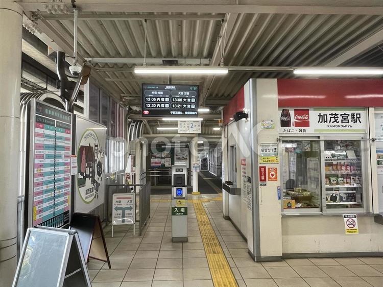 ニューシャトル　加茂宮駅　改札口 加茂宮駅,ニューシャトル,出入口の写真素材
