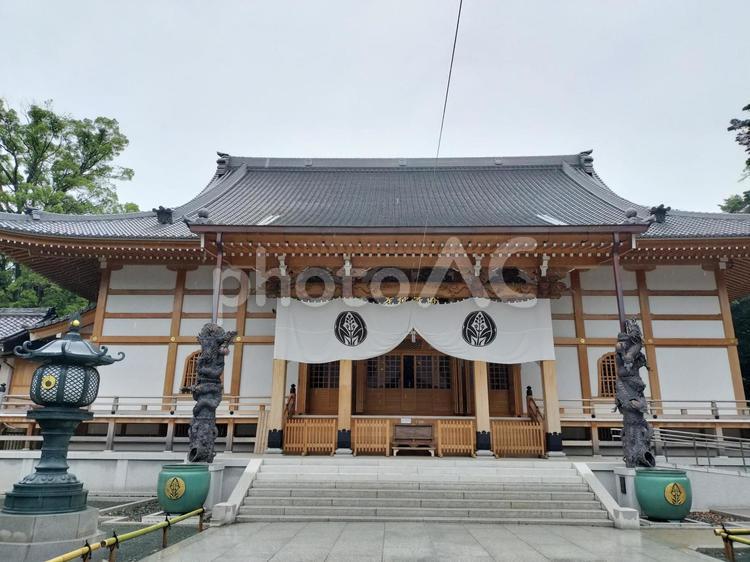 豊川稲荷新法堂・位牌堂　柱 豊川稲荷,妙厳寺,豊川閣妙厳寺の写真素材