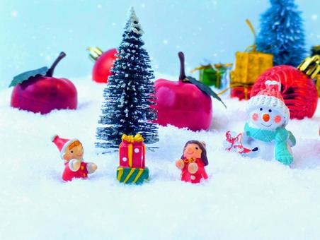 冬イメージ（クリスマス）2 クリスマス,クリスマスイブ,冬の写真素材