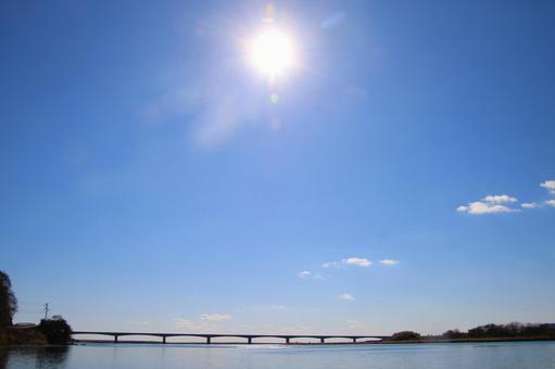 河口の風景 河口の風景の写真