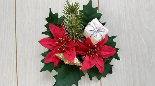 テーブルリース 装飾,輪,クリスマスの写真素材