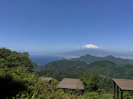 富士山 富士山 富士山,夏,晴天の写真素材