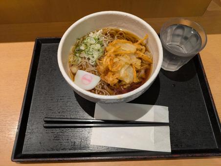 そば かき揚げそば,そば,天ぷらの写真素材