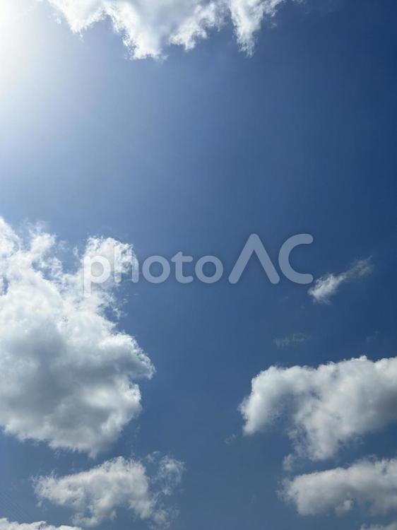 青空と白い雲 テクスチャ,空,空模様の写真素材