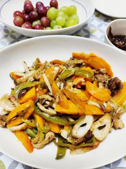 野菜炒め2 野菜炒め2 ヘルシー,料理,野菜炒めの写真素材