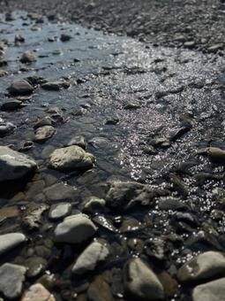 夏の川遊び 夏の川遊びの写真