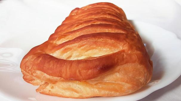 栗クリームデニッシュ・1 菓子パン,パン,食べ物の写真素材