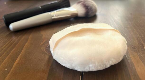 メイク道具 パフ,スポンジ,メイクツールの写真素材