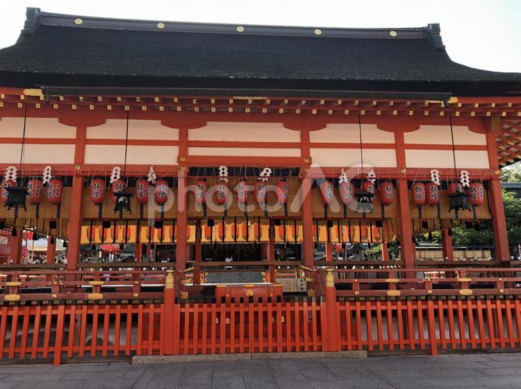 伏見稲荷　外拝殿 伏見稲荷大社,外拝殿,重要文化財の写真素材