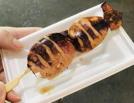 イカ焼き イカ焼き イカ,烏賊,いかの写真素材