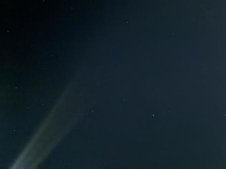星空に光の道 星空に光の道の写真