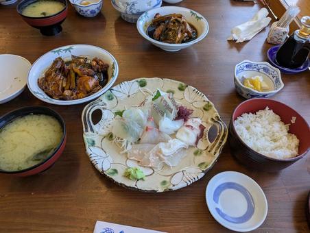 海鮮定食 海鮮定食 食事,美味しい,魚の写真素材