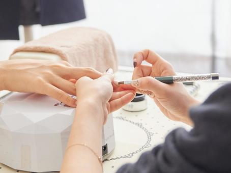 Nail salon image / treatment, nail salon, đàn bà, thợ làm nghề móng tay, JPG