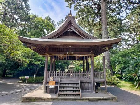 駿河国三之宮御穗神社の舞殿 駿河国三之宮御穗神社の舞殿の写真