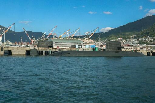 潜水艦 潜水艦,海上自衛隊,軍艦の写真素材