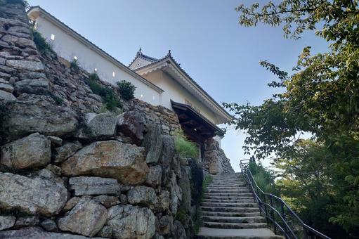 静岡県-浜松城-天守門と石垣 静岡県-浜松城-天守門と石垣の写真