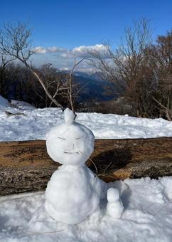 雪だるま 雪だるまの写真